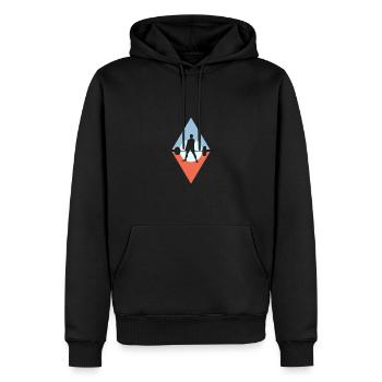 Weightlifting Bodybuilder - Männer Premium Bio Hoodie - Schwarz - Vorne - Nico (187cm)
