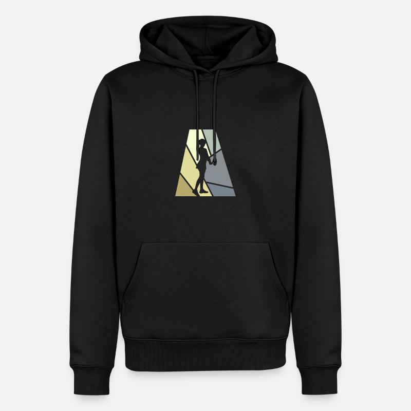 Forehand Backhand Player - Men’s Premium Organic Hoodie - black