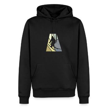 Schifahren Skigebiet - Männer Premium Bio Hoodie - Schwarz - Vorne - Nico (187cm)