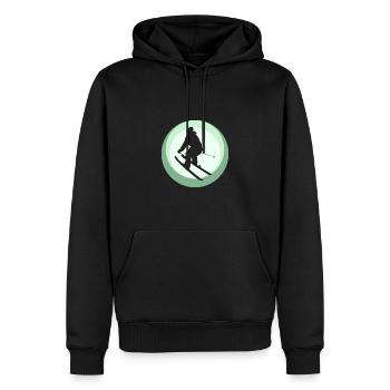 Ski Freeride - Männer Premium Bio Hoodie - Schwarz - Vorne - Nico (187cm)
