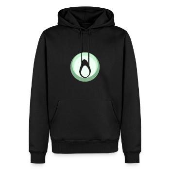 Avocat végétalien pour le petit-déjeuner - Sweat à capuche Premium bio Homme - noir - Devant - Nico (187cm)