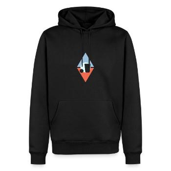 Beerpong Bierpong Bierflasche - Männer Premium Bio Hoodie - Schwarz - Vorne - Nico (187cm)