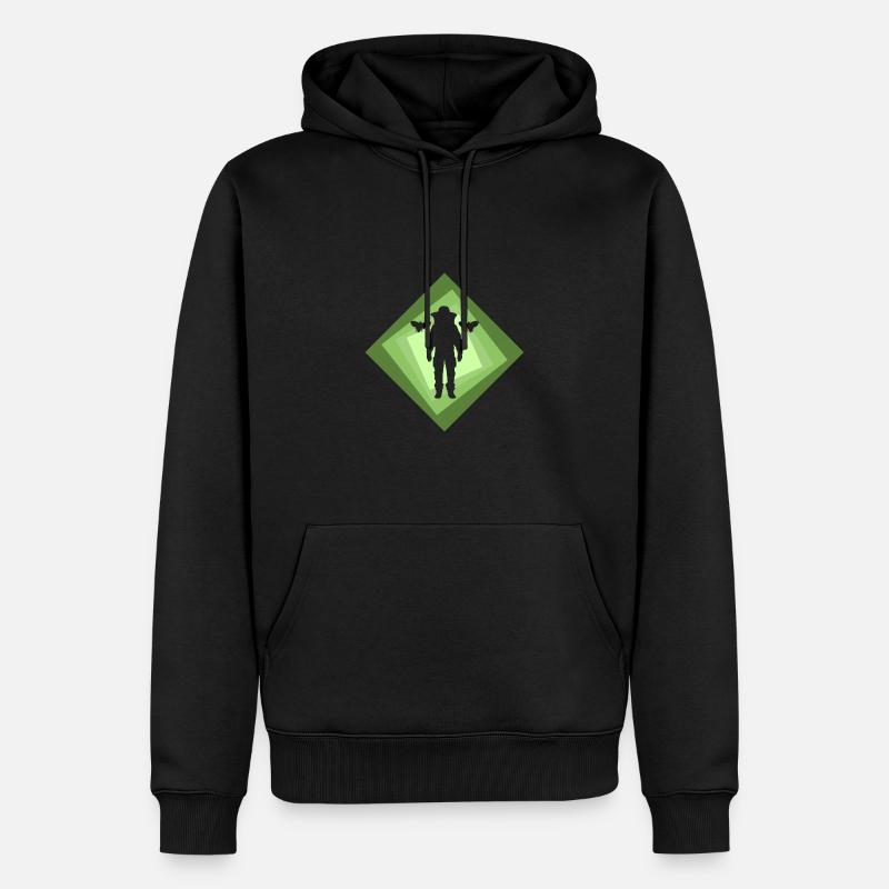 Imker Beekeeping Wabe - Männer Premium Bio Hoodie - Schwarz