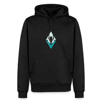 Imker Wabe Nektar - Männer Premium Bio Hoodie - Schwarz - Vorne - Nico (187cm)
