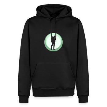 Beatboxing Beatboxer DJ - Sweat à capuche Premium bio Homme - noir - Devant - Nico (187cm)