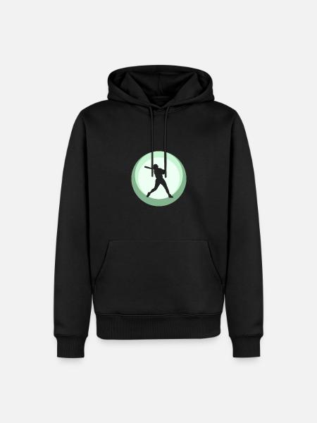 Softball Player Pitcher Softball - Men’s Premium Organic Hoodie - black