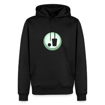 Beerpong Beer Bottle Beer Pong - Men’s Premium Organic Hoodie - black - Front - Nico (187cm)