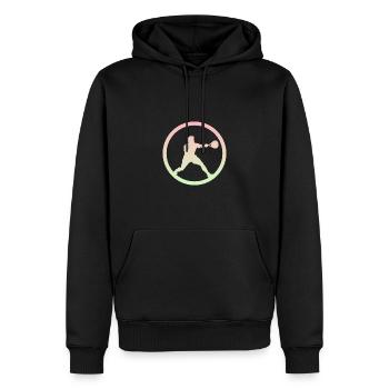 Squash Players Squash Rackets Squash Rackets - Men’s Premium Organic Hoodie - black - Front - Nico (187cm)