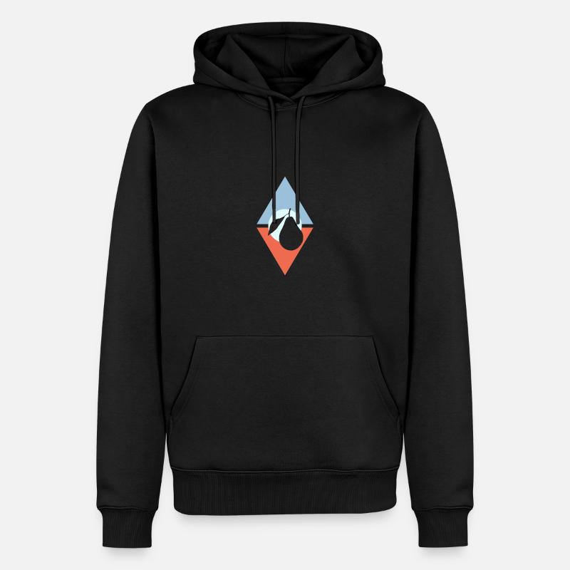 Végétalien Végétalien Végétalien - Sweat à capuche Premium bio Homme - noir