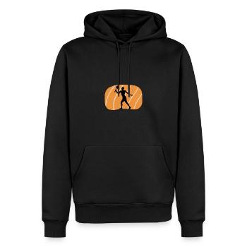 Beach Tennis Joueur de tennis Tennis - Sweat à capuche Premium bio Homme - noir - Devant - Nico (187cm)
