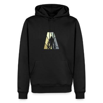 Bigfoot Big foot Bigfoot - Men’s Premium Organic Hoodie - black - Front - Nico (187cm)