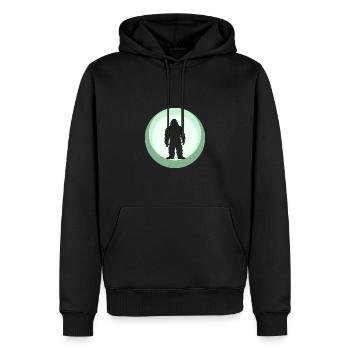 Lochness Big foot Big foot - Männer Premium Bio Hoodie - Schwarz - Vorne - Nico (187cm)