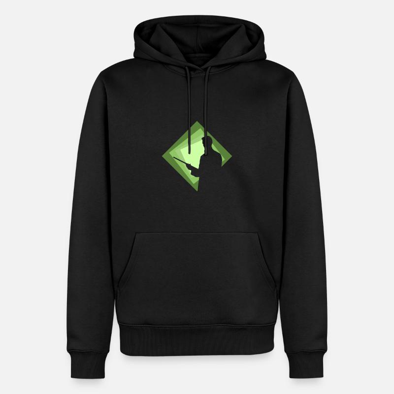 Billardkugel Billard Billardspieler - Männer Premium Bio Hoodie - Schwarz