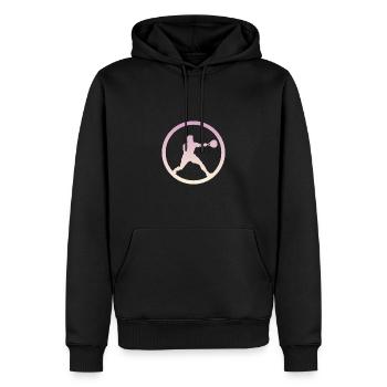 Squash Players Squash Rackets Rackets - Men’s Premium Organic Hoodie - black - Front - Nico (187cm)