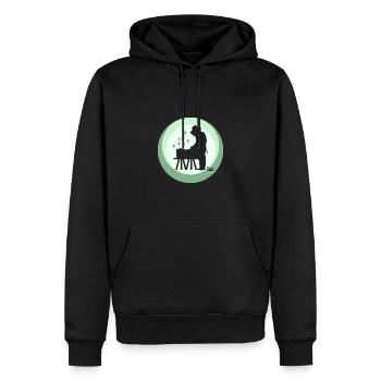 Bienen Imker Wabe - Männer Premium Bio Hoodie - Schwarz - Vorne - Nico (187cm)