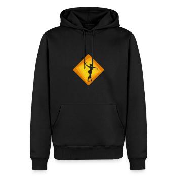 Baton Twirling Dancing Gymnastics - Men’s Premium Organic Hoodie - black - Front - Nico (187cm)