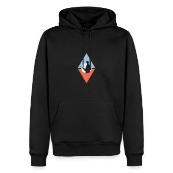 Billardkugel Billardspielerin Billard - Männer Premium Bio Hoodie - Schwarz - Vorne - Nico (187cm)