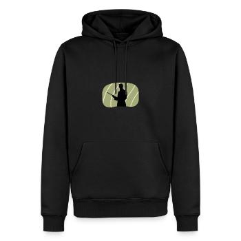 Billardspielerin Billard Billardkugel - Männer Premium Bio Hoodie - Schwarz - Vorne - Nico (187cm)