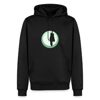 Klettern Bergsteigen Seilklettern - Männer Premium Bio Hoodie - Schwarz - Vorne - Nico (187cm)