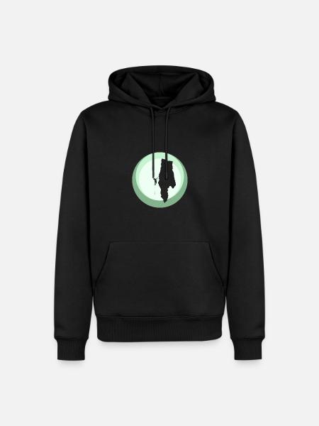 Klettern Bergsteigen Seilklettern - Männer Premium Bio Hoodie - Schwarz