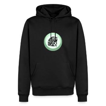 Käse Burger Feinschmecker - Männer Premium Bio Hoodie - Schwarz - Vorne - Nico (187cm)