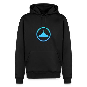 Chapiteau de cirque Clown éléphant - Sweat à capuche Premium bio Homme - noir - Devant - Nico (187cm)