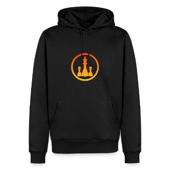 Checkmate Chess Chessboard - Men’s Premium Organic Hoodie - black - Front - Nico (187cm)