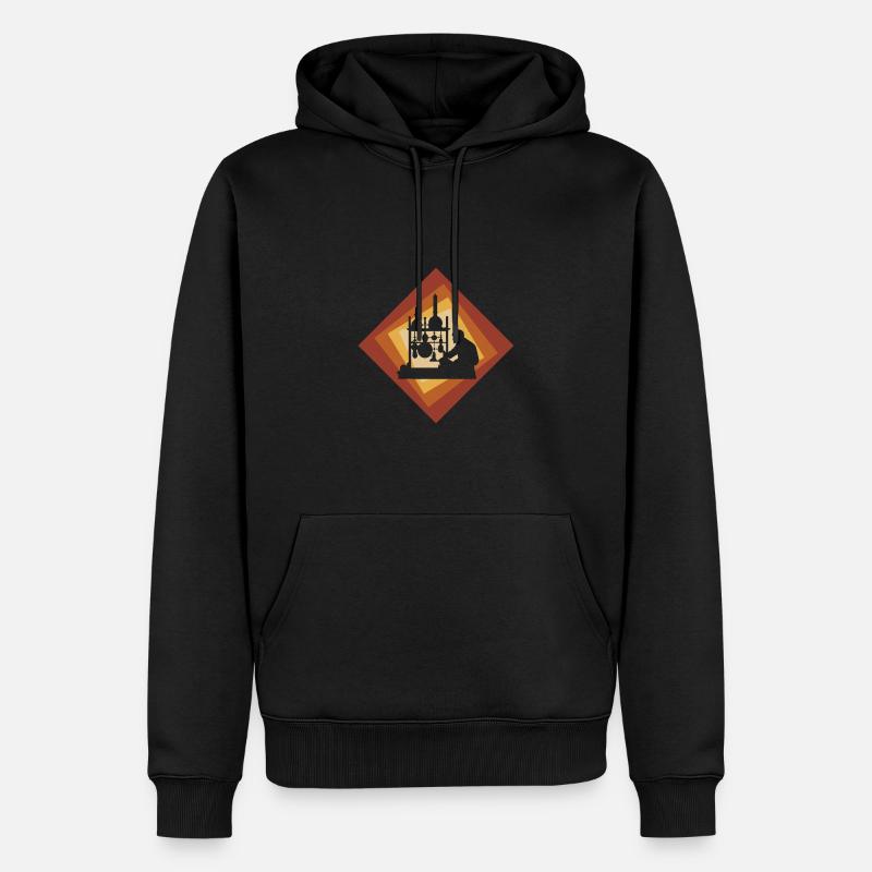 Biochimie Molécule Molécule - Sweat à capuche Premium bio Homme - noir