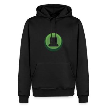 Computer Informatik Nerd - Männer Premium Bio Hoodie - Schwarz - Vorne - Nico (187cm)