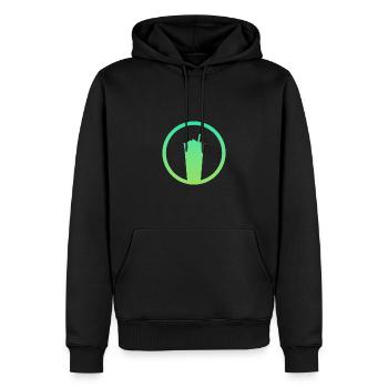 Bubble Boba Bubble Tea - Men’s Premium Organic Hoodie - black - Front - Nico (187cm)