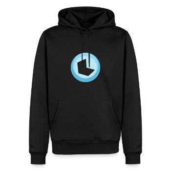 Blog Blogging Blogger - Men’s Premium Organic Hoodie - black - Front - Nico (187cm)