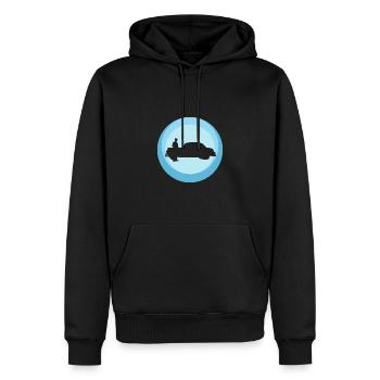 Mécanicien automobile Mécanicien automobile amateur - Sweat à capuche Premium bio Homme - noir - Devant - Nico (187cm)