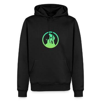 Schmieden Schmieden Schmied - Männer Premium Bio Hoodie - Schwarz - Vorne - Nico (187cm)