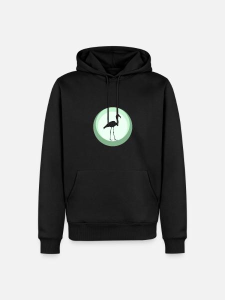 Flamenco Flamingo Water Bird - Men’s Premium Organic Hoodie - black