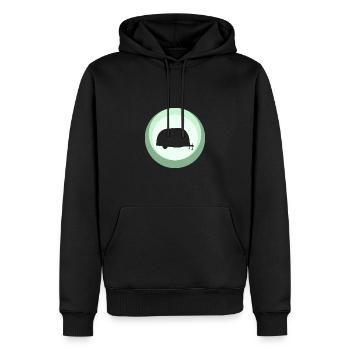 Wohnwagen Camper Caravan - Männer Premium Bio Hoodie - Schwarz - Vorne - Nico (187cm)
