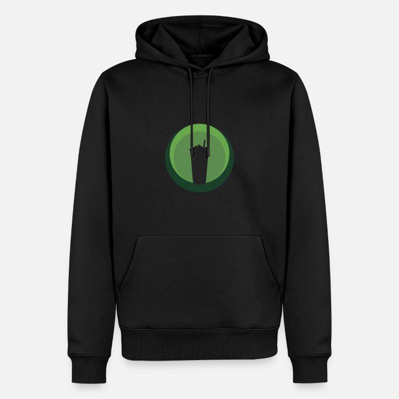 Boba Bubbletee Boba - Männer Premium Bio Hoodie - Schwarz
