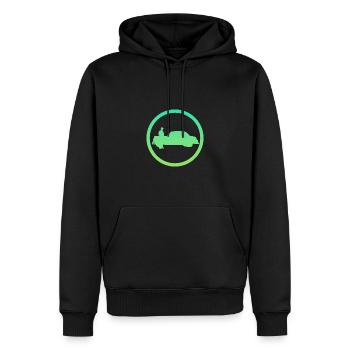 Auto Mechanic Tool Wrench - Men’s Premium Organic Hoodie - black - Front - Nico (187cm)