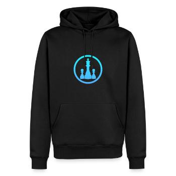 Checkmate Chess Chess Player - Men’s Premium Organic Hoodie - black - Front - Nico (187cm)