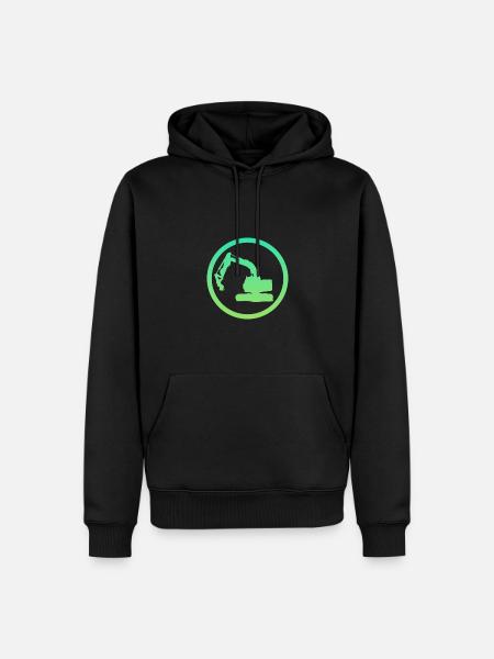 Baggerfahrer Baustelle Baggerfahrer - Männer Premium Bio Hoodie - Schwarz