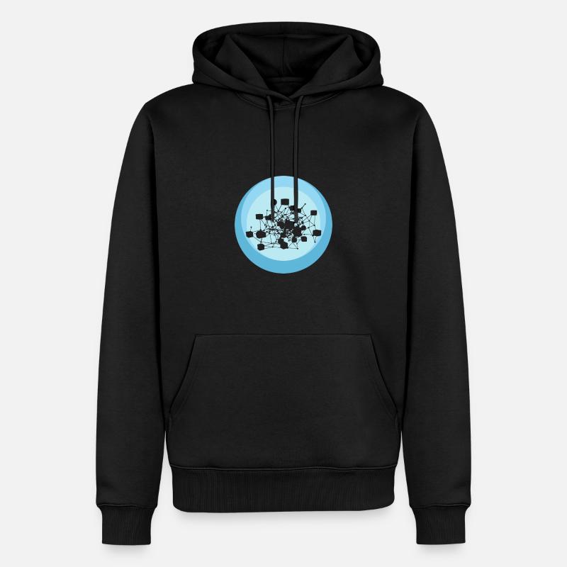 Kryptowährung Crypto Coin - Männer Premium Bio Hoodie - Schwarz