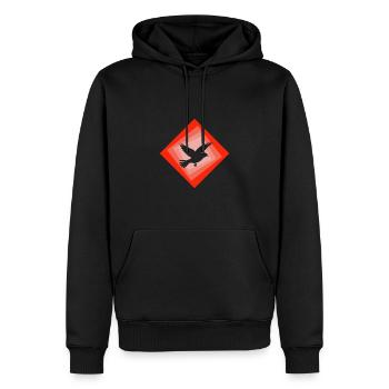 Vogel Vogelschwarm Tier - Männer Premium Bio Hoodie - Schwarz - Vorne - Nico (187cm)