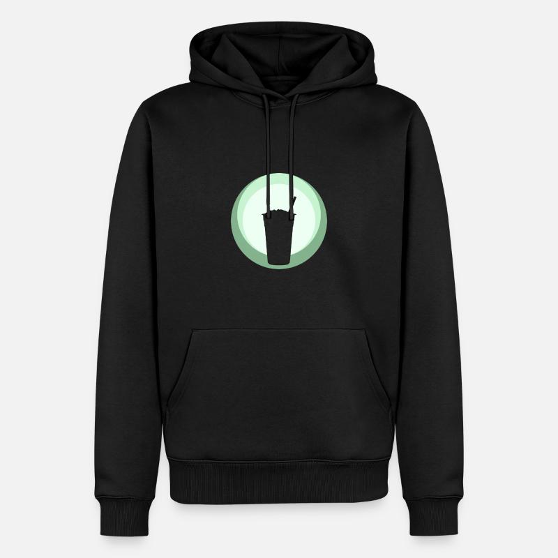 Tee Bubble Tea Bubble - Männer Premium Bio Hoodie - Schwarz