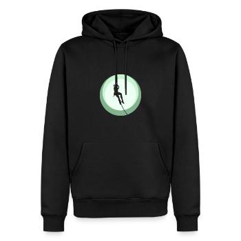 Klettern Klettern Alpinist - Männer Premium Bio Hoodie - Schwarz - Vorne - Nico (187cm)