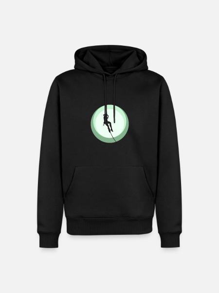 Climbing Climbing Alpinist - Men’s Premium Organic Hoodie - black