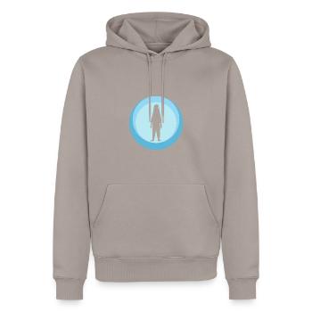 Cryptozoologie, Mythique, Créatures mythiques - Sweat à capuche Premium bio Homme - taupe - Devant - Nico (187cm)