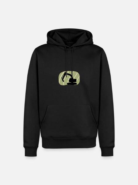 Baustelle Bauarbeiter Bauarbeiter - Männer Premium Bio Hoodie - Schwarz