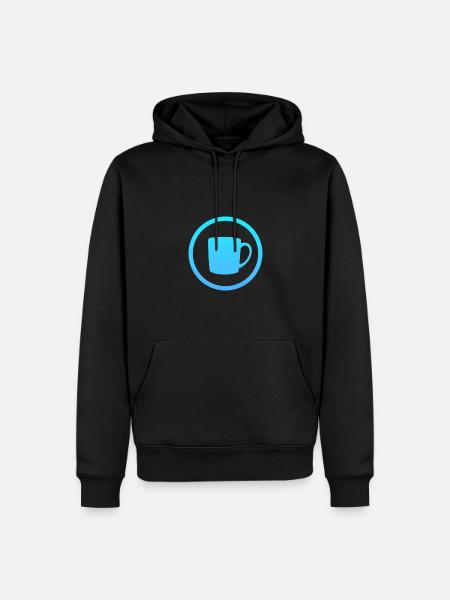 Kaffee Tasse Becher - Männer Premium Bio Hoodie - Schwarz