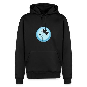 Botany Herbology Flower - Men’s Premium Organic Hoodie - black - Front - Nico (187cm)