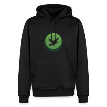 Animal Flying Wings - Men’s Premium Organic Hoodie - black - Front - Nico (187cm)