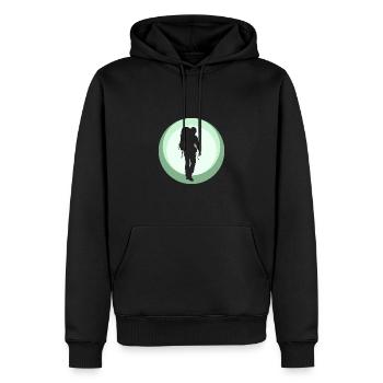 Backpacking Backpacker Wanderer - Männer Premium Bio Hoodie - Schwarz - Vorne - Nico (187cm)